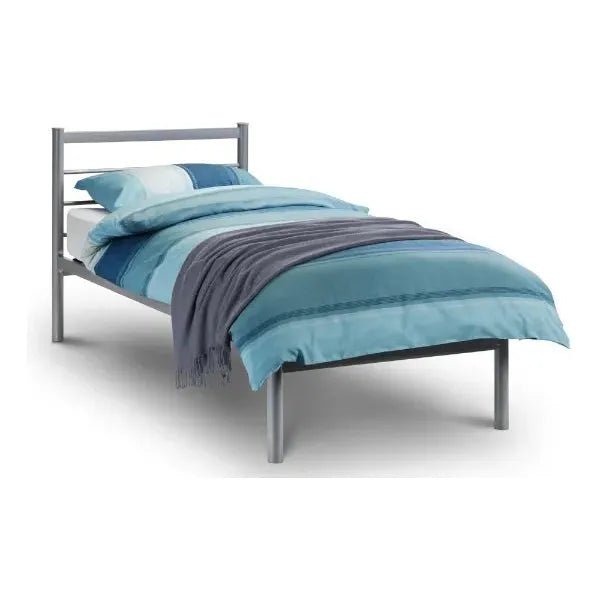 Julian Bowen Alpen Metal Bed Frame in Aluminium - ALP001