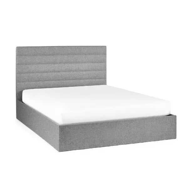 Julian Bowen Merida Lift-Up Storage Bed in Grey Linen - MER301