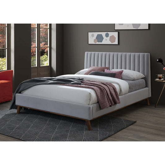 Time Living Albany Fabric Bed Frame - ALBA46DGREY