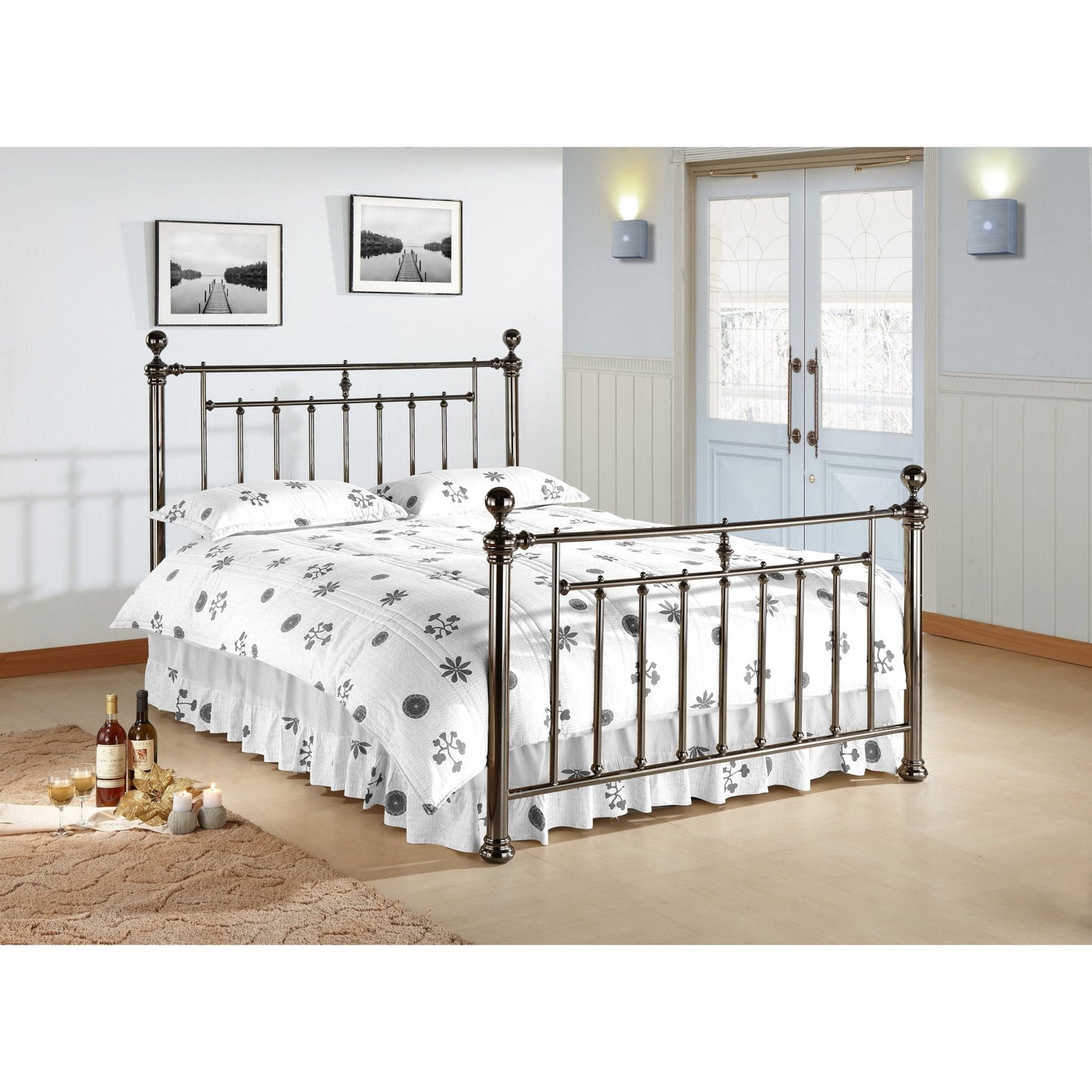 Time Living Alexander Metal Bed Frame - ALE46BLK