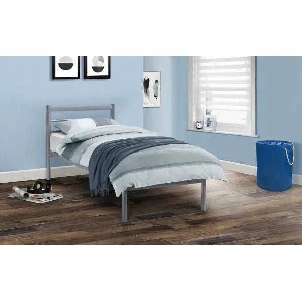 Julian Bowen Alpen Metal Bed Frame in Aluminium - ALP001